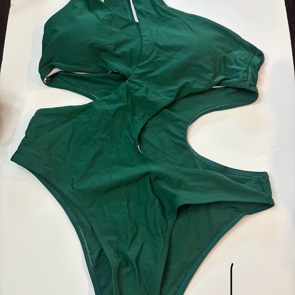 SHEIN Green One Piece Swimsuit
